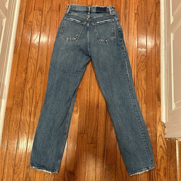 Abercrombie and Fitch 90 straight jeans, medium wash. - Picture 3 of 3